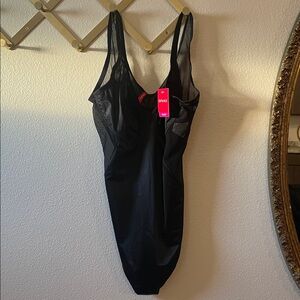 Spanx mesh unlined thong bodysuit NWT